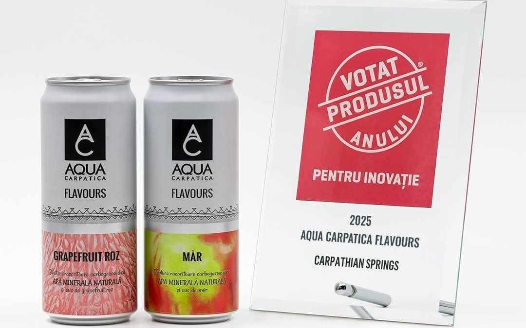 Brandul AQUA Carpatica a primit două distincții în cadrul galei Votat Produsul Anului Pentru Inovatie Brandul AQUA Carpatica a primit două distincții în cadrul galei Votat Produsul Anului Pentru Inovatie